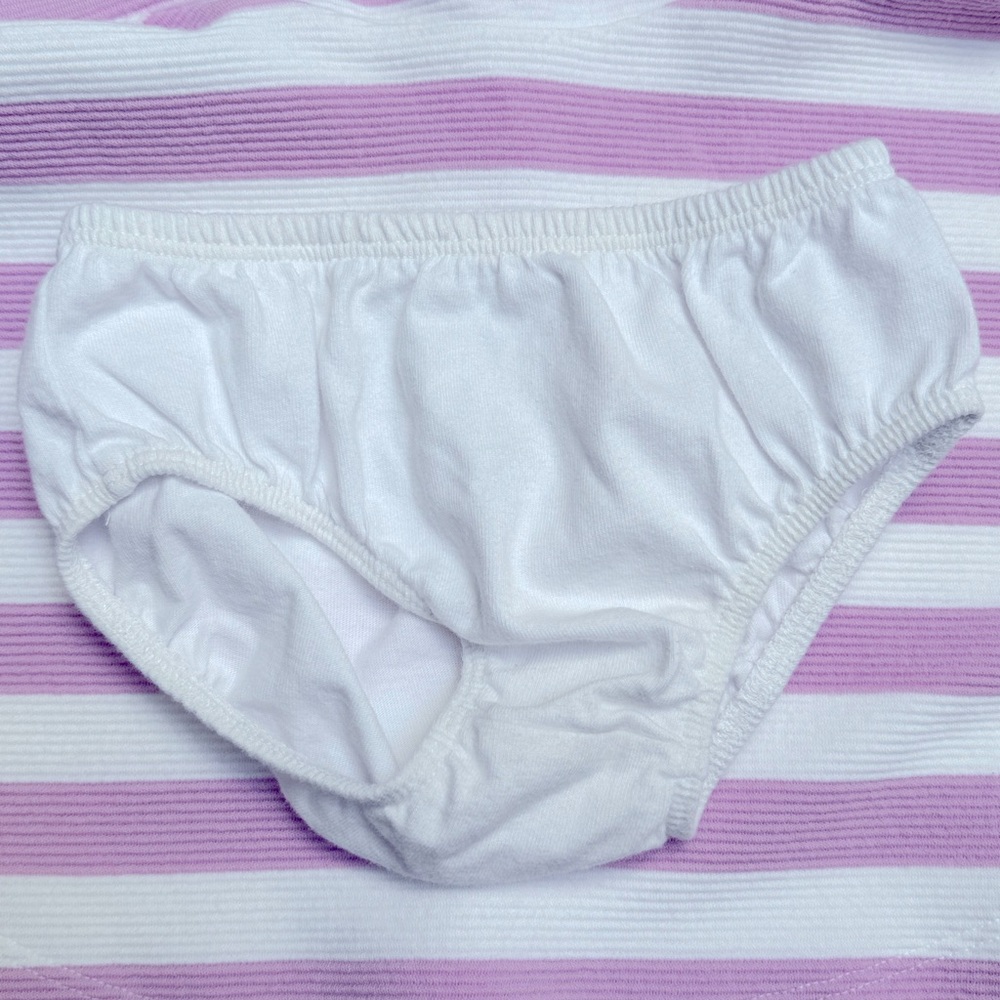 Janie and Jack Orchid & White Striped Dress | 12-18 months - Picture 6 of 9